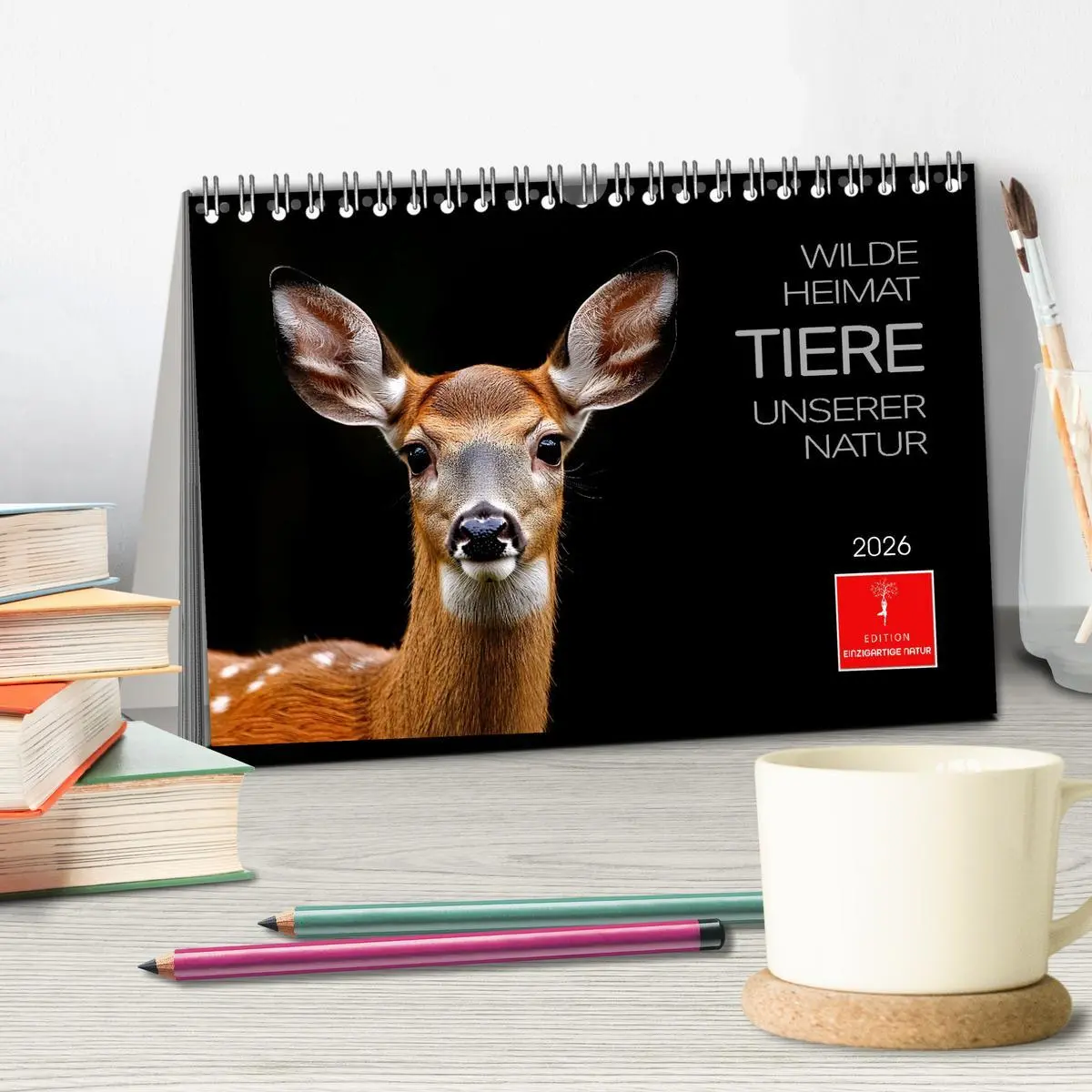 Bild: 9783457323953 | Wilde Heimat - Tiere unserer Natur (Tischkalender 2026 DIN A5...