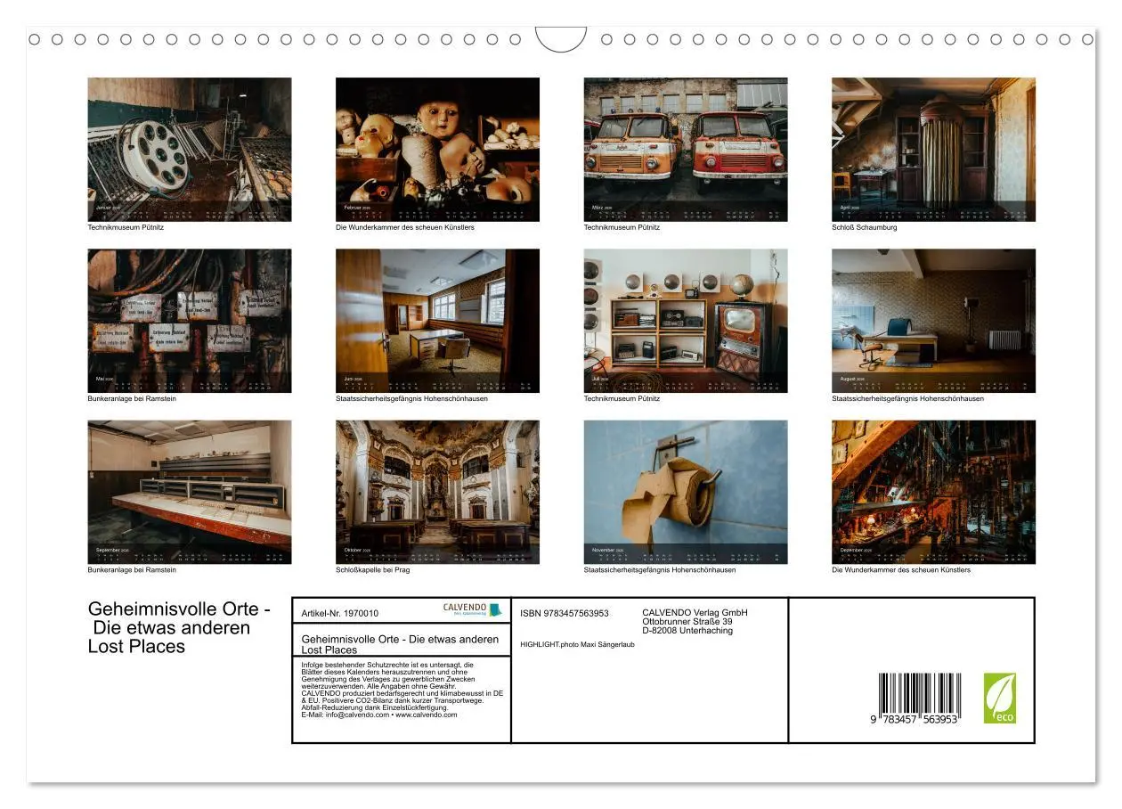 Bild: 9783457563953 | Geheimnisvolle Orte - Die etwas anderen Lost Places (Wandkalender...