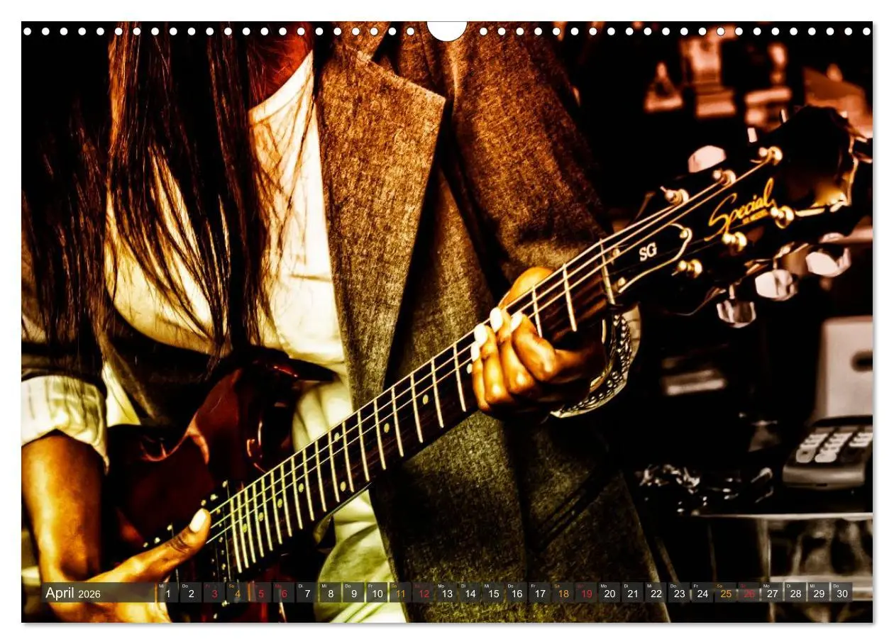 Bild: 9783516033953 | E-Gitarren - einfach cool (Wandkalender 2026 DIN A3 quer), CALVENDO...