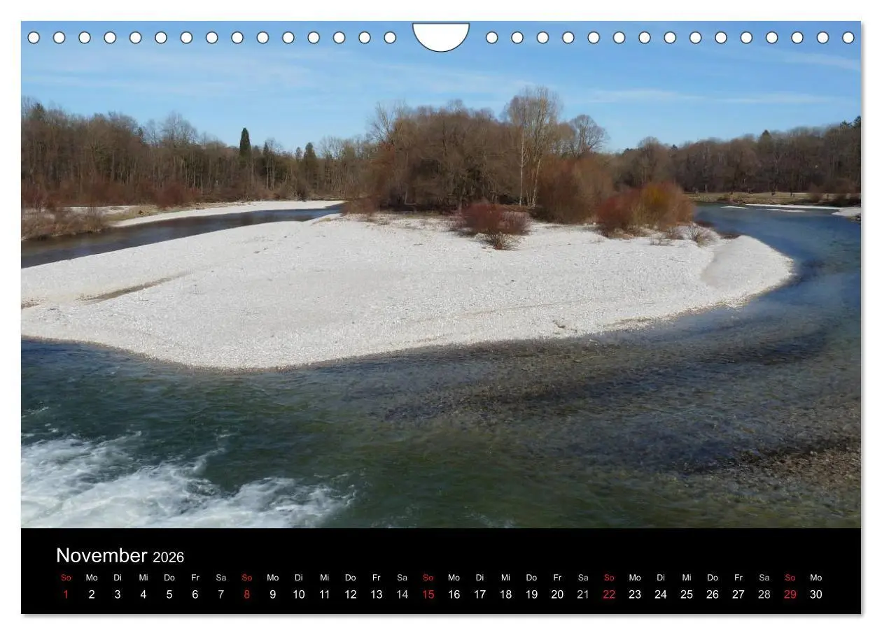 Bild: 9783516103953 | Die Isar - Von Scharnitz bis München (Wandkalender 2026 DIN A4...