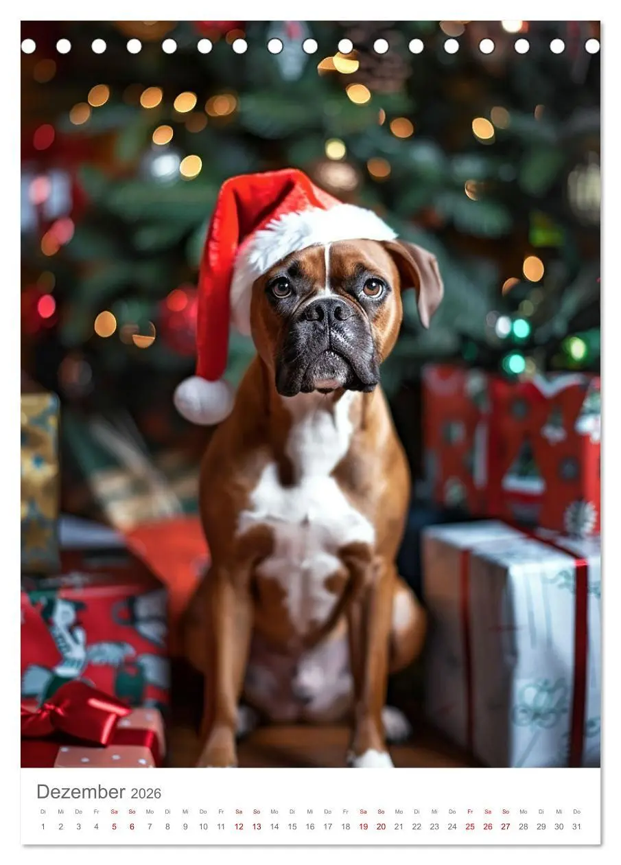 Bild: 9783516273953 | Boxer - Liebenswerte Kasperköpfe (Tischkalender 2026 DIN A5 hoch),...