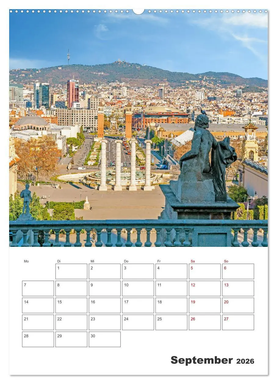 Bild: 9783516343953 | Barcelona - Urlaubsplaner (Wandkalender 2026 DIN A2 hoch), CALVENDO...