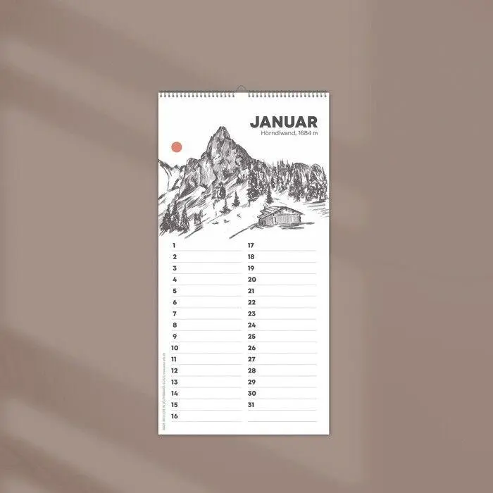 Bild: 9783690283953 | Kleiner Geburtstagskalender "Chiemgauer Alpen", ohne Jahreszahl