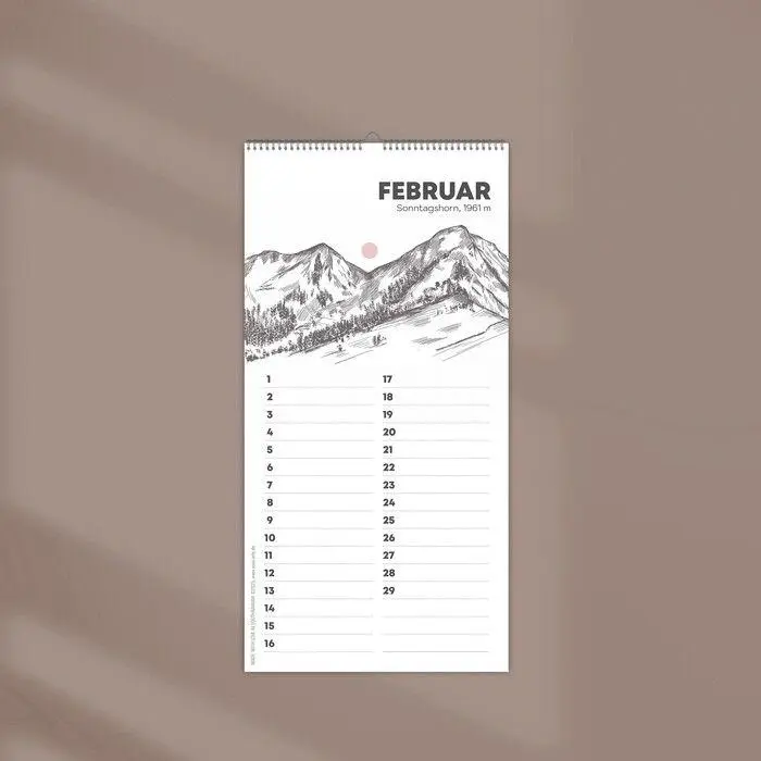 Bild: 9783690283953 | Kleiner Geburtstagskalender "Chiemgauer Alpen", ohne Jahreszahl