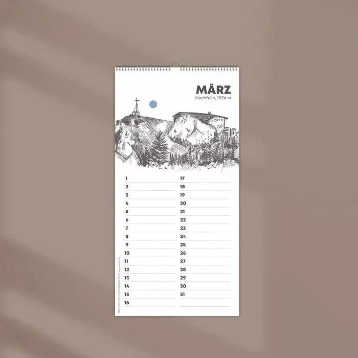 Bild: 9783690283953 | Kleiner Geburtstagskalender "Chiemgauer Alpen", ohne Jahreszahl