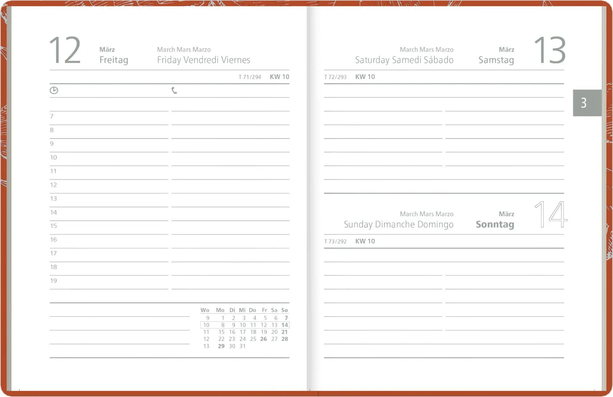 Bild: 4069095014053 | Taschenkalender 1T/1S chestnut Blauer Engel 2027 | KG | Buch | 400 S.