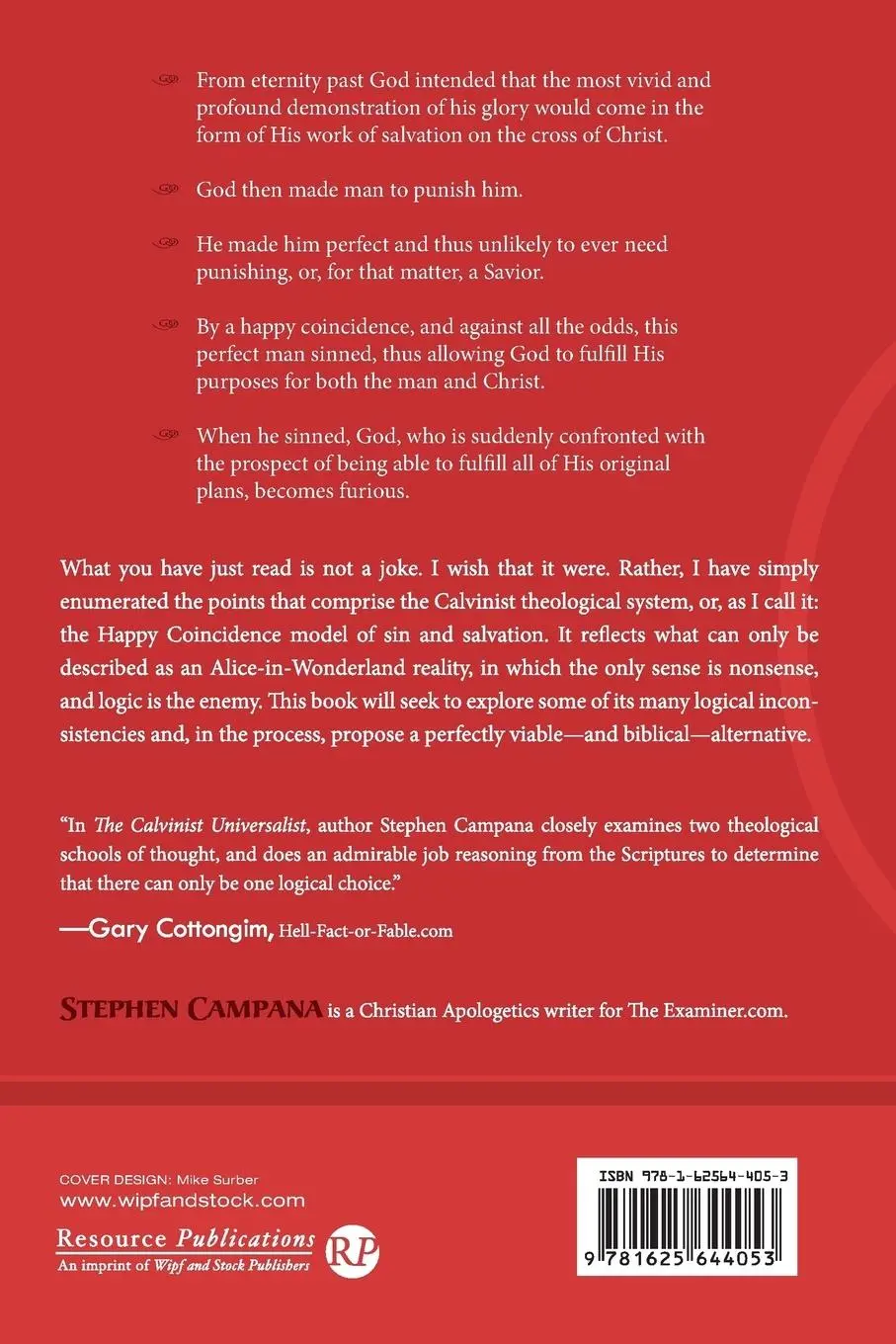 Rückseite: 9781625644053 | The Calvinist Universalist | Stephen Campana | Taschenbuch | Englisch