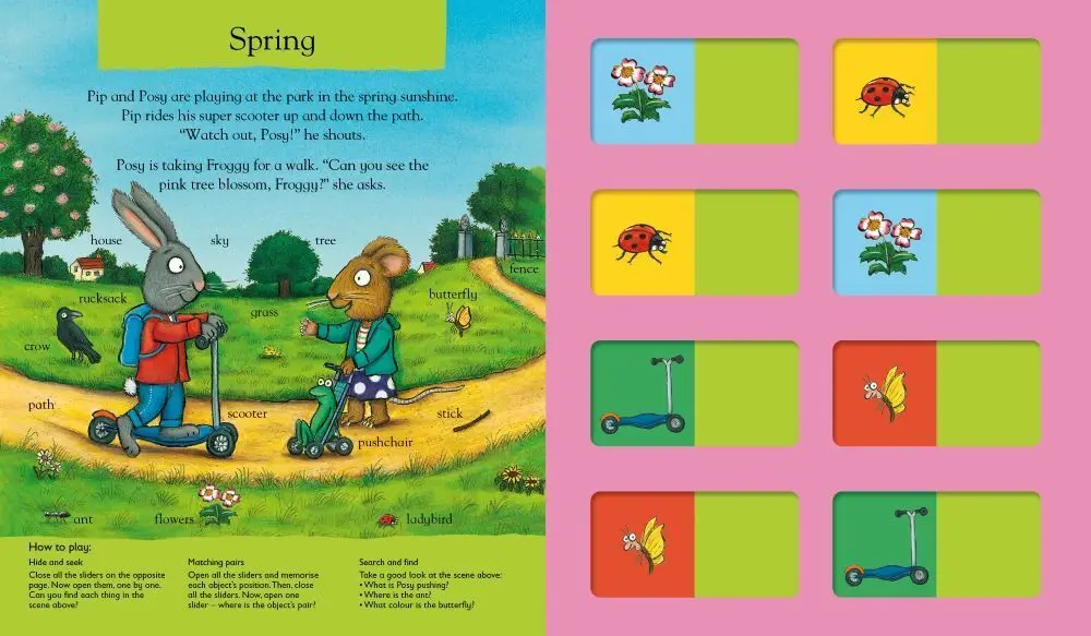 Bild: 9781805134053 | Pip and Posy: The Super Seasons (Memory Game Book) | Axel Scheffler