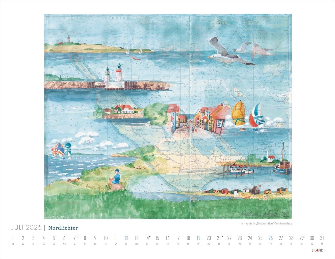 Bild: 9783964024053 | Nordlichter - See(h)karten Kalender 2026 | Katharina Noack | Kalender