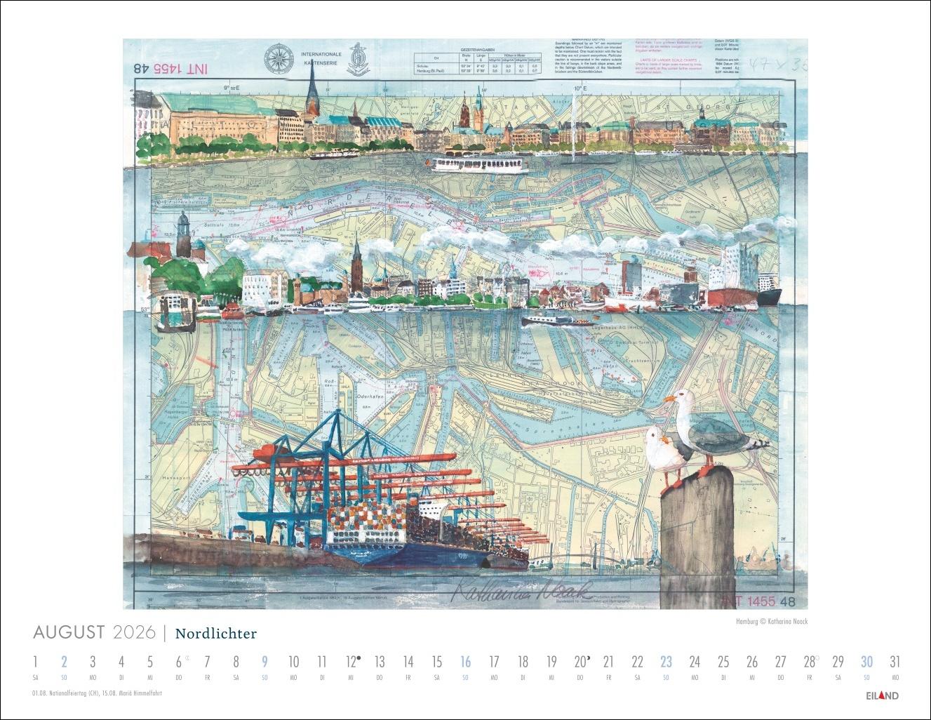 Bild: 9783964024053 | Nordlichter - See(h)karten Kalender 2026 | Katharina Noack | Kalender