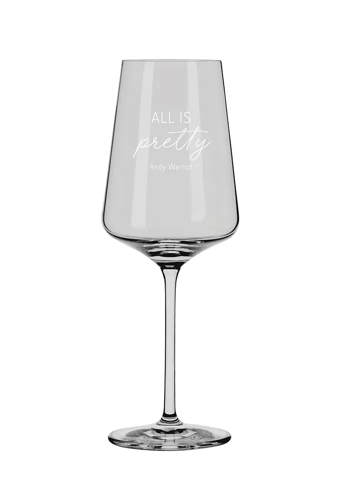 Weinglas Weißwein Genuss & Design Andy Warhol