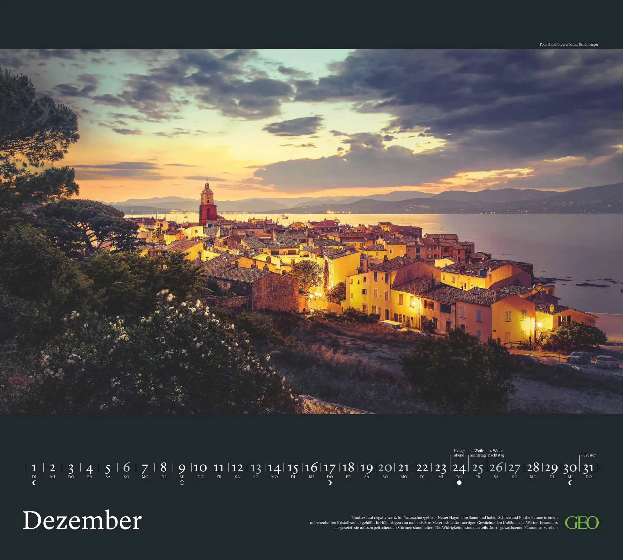 Bild: 4069095004153 | GEO Im Licht des Südens 2026 - Wand-Kalender - Reise-Kalender -...
