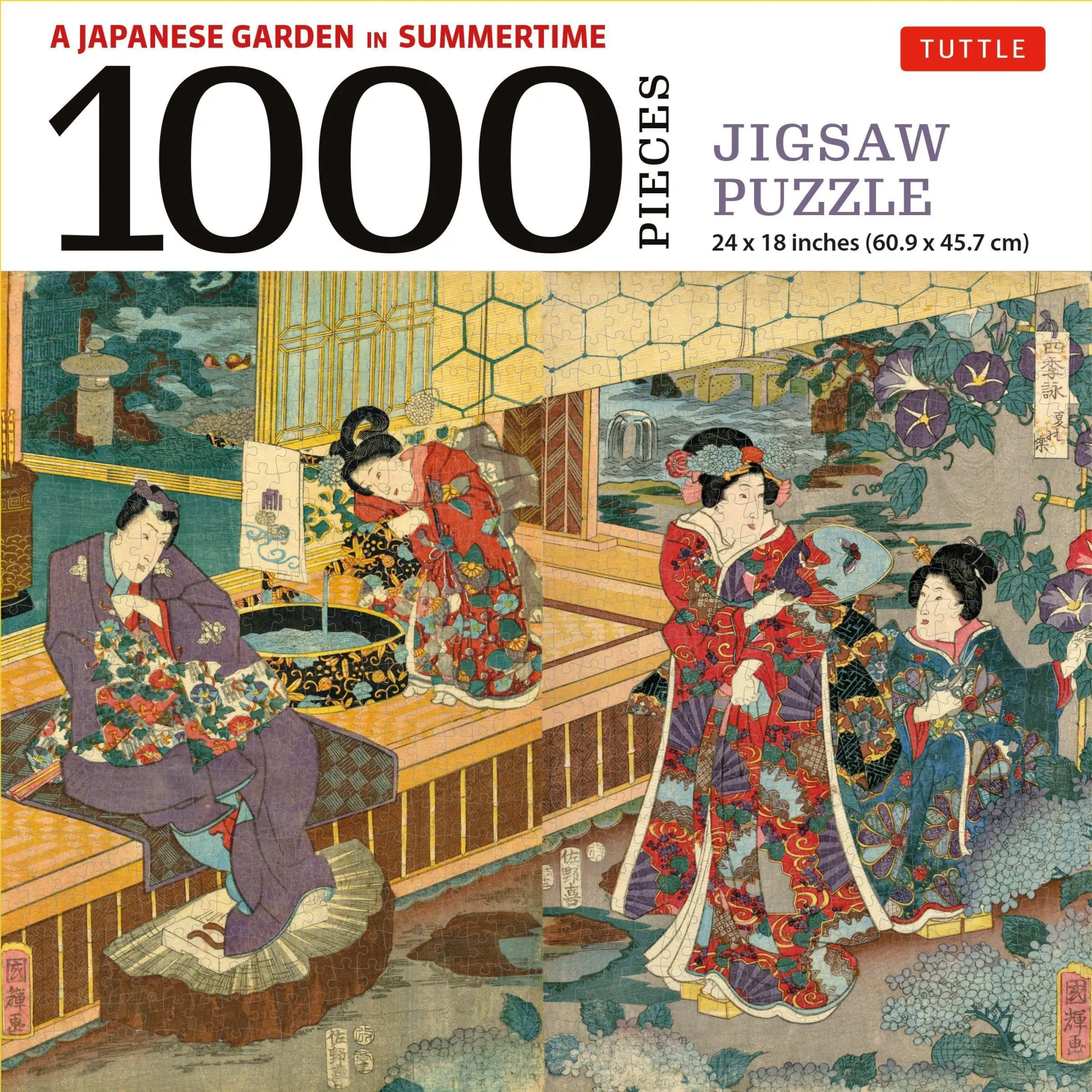 Cover: 9780804854153 | A Japanese Garden in Summertime - 1000 Piece Jigsaw Puzzle | Studio