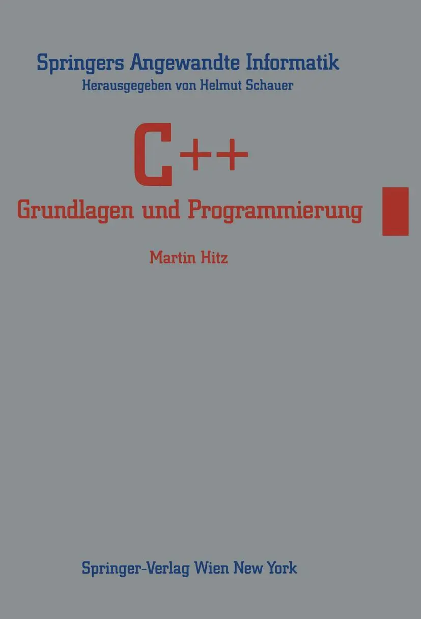 Cover: 9783211824153 | C++ | Grundlagen und Programmierung | Martin Hitz | Taschenbuch | x