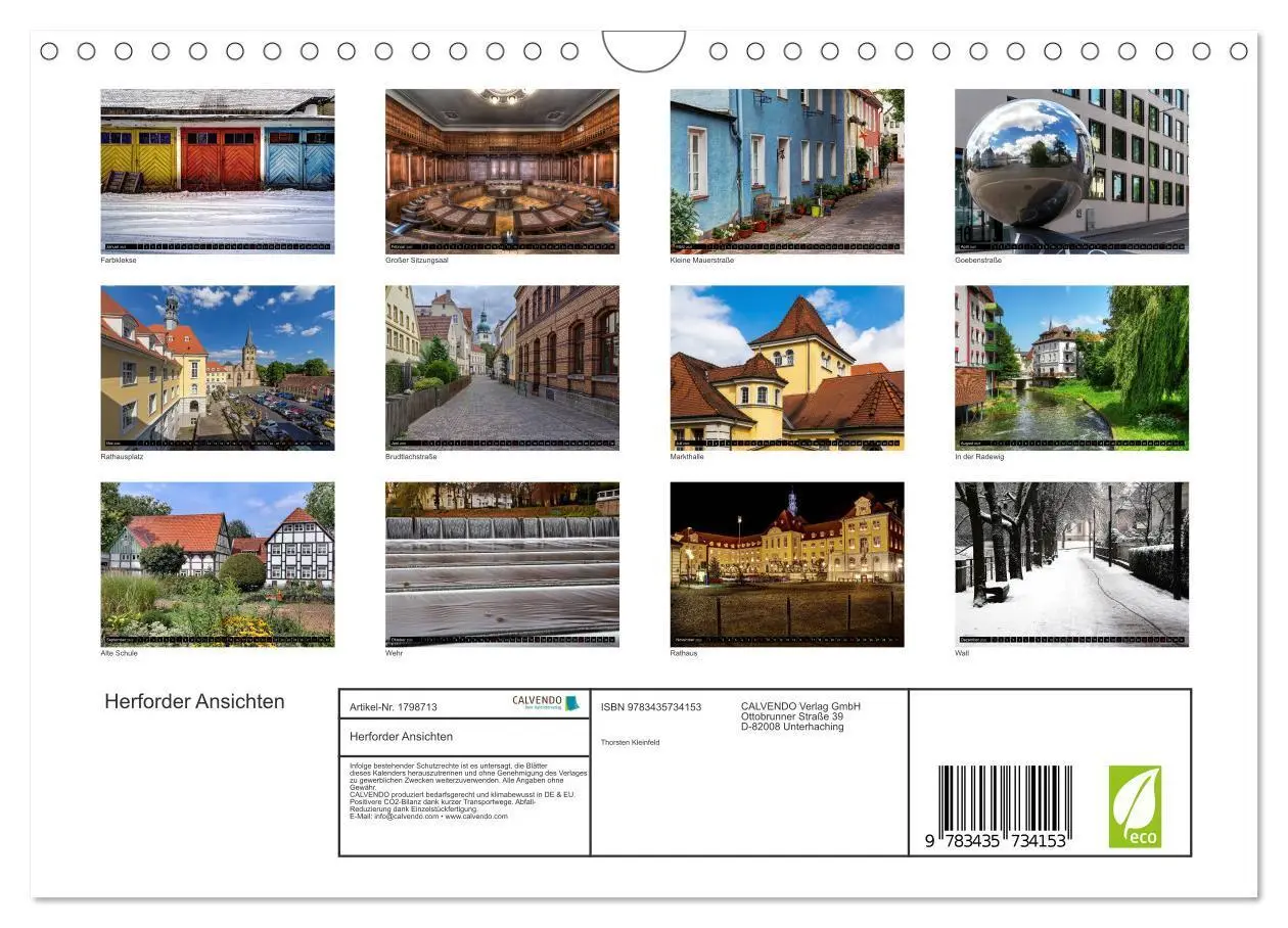 Bild: 9783435734153 | Herforder Ansichten (Wandkalender 2025 DIN A4 quer), CALVENDO...