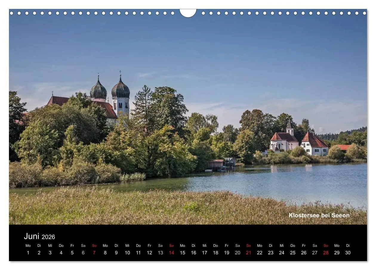 Bild: 9783516224153 | Oberbayerische Seen (Wandkalender 2026 DIN A3 quer), CALVENDO...