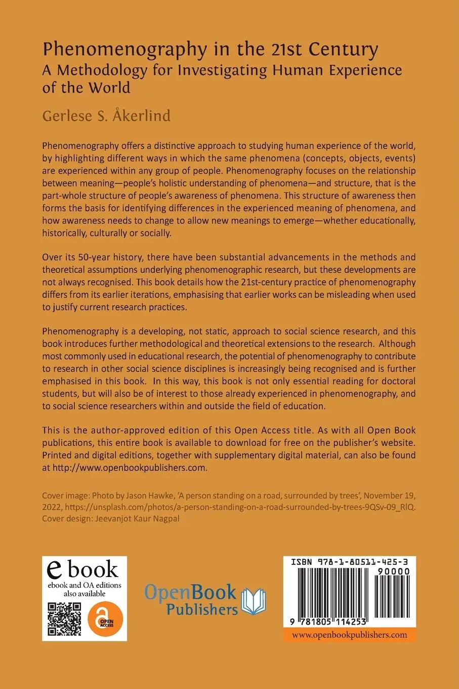 Rückseite: 9781805114253 | Phenomenography in the 21st Century | Gerlese S. Åkerlind | Buch