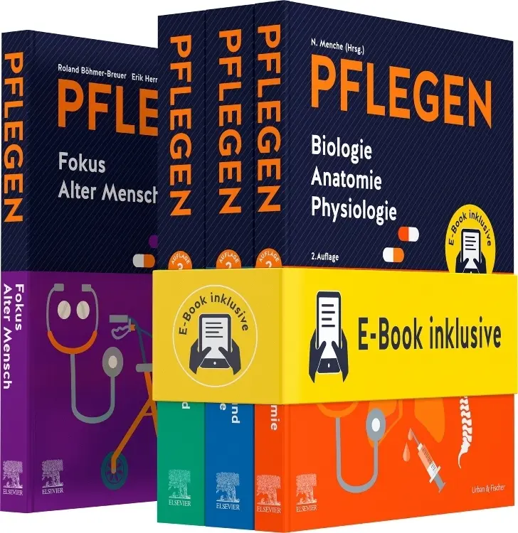 Cover: 9783437254253 | PFLEGEN Lernpaket 2.A. + Fokus Alter Mensch | Christine Keller (u. a.)
