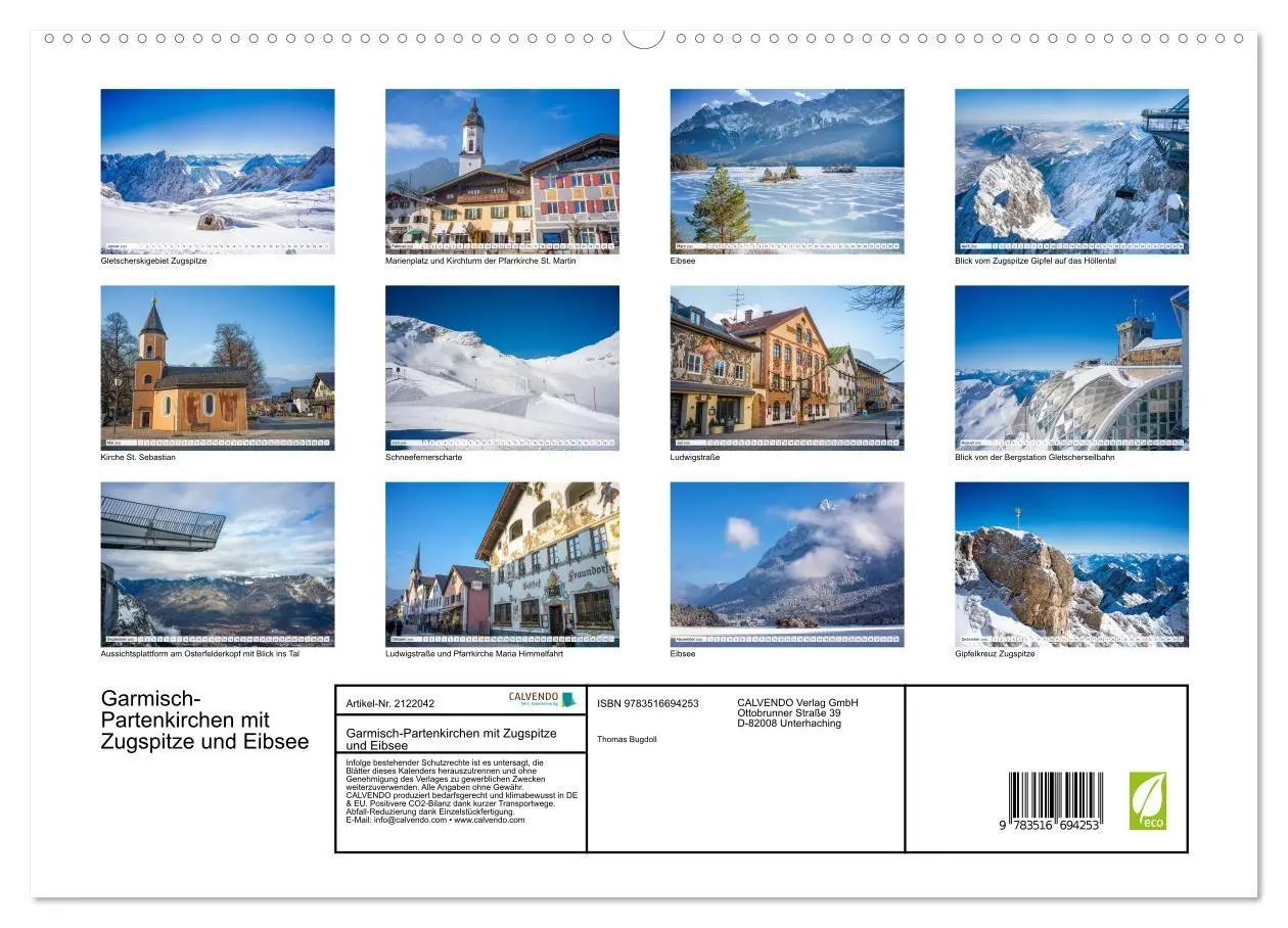 Bild: 9783516694253 | Garmisch-Partenkirchen mit Zugspitze und Eibsee (hochwertiger...