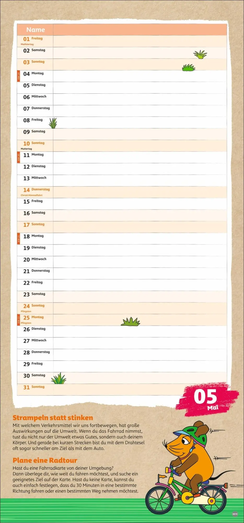 Bild: 9783756414253 | Nachhaltig Planen mit der Maus 2026 | Kalender | 15 S. | Deutsch