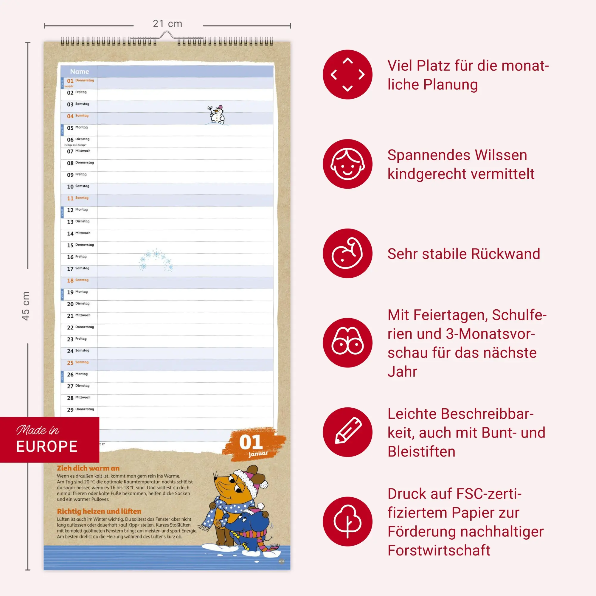 Bild: 9783756414253 | Nachhaltig Planen mit der Maus 2026 | Kalender | 15 S. | Deutsch