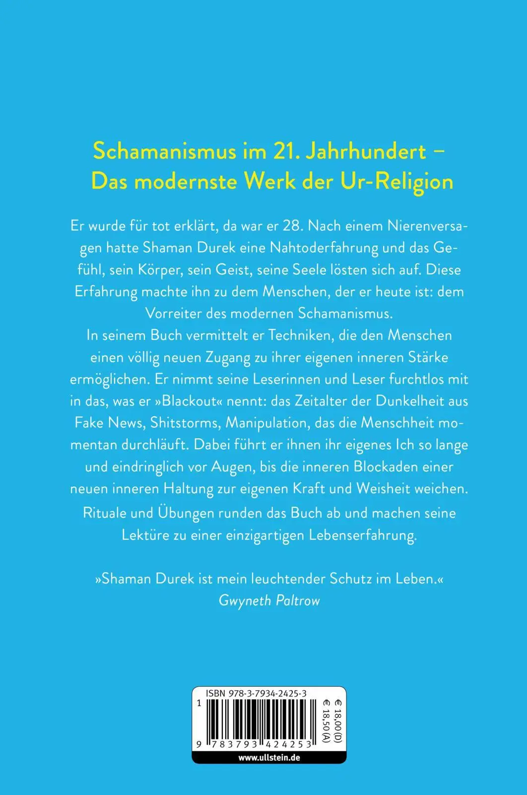 Rückseite: 9783793424253 | Spirit Hacking | Shaman Durek | Taschenbuch | 432 S. | Deutsch | 2021