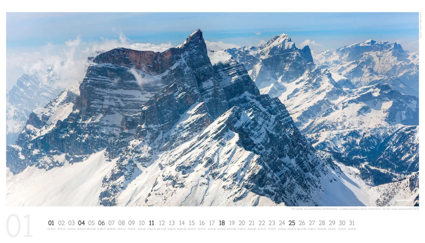 Bild: 9791280864253 | Luftbildkalender Dolomiten 2026 | Athesia-Tappeiner Verlag | Kalender