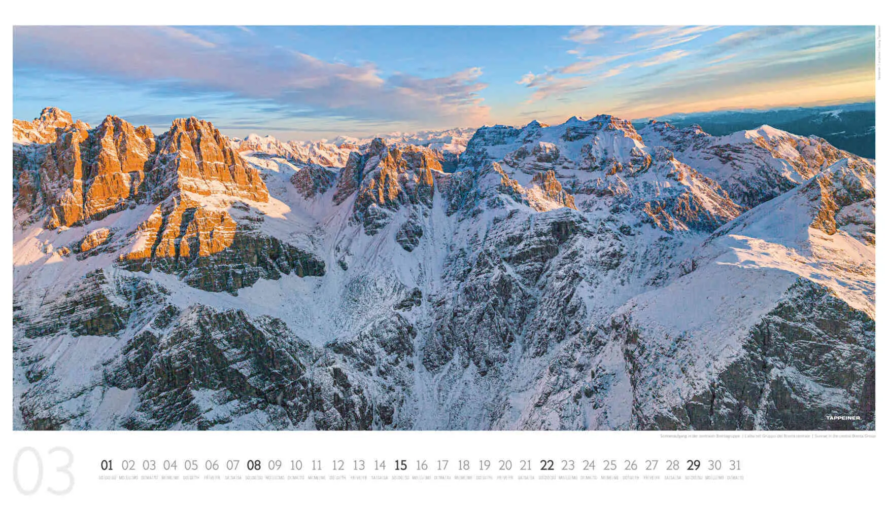 Bild: 9791280864253 | Luftbildkalender Dolomiten 2026 | Athesia-Tappeiner Verlag | Kalender