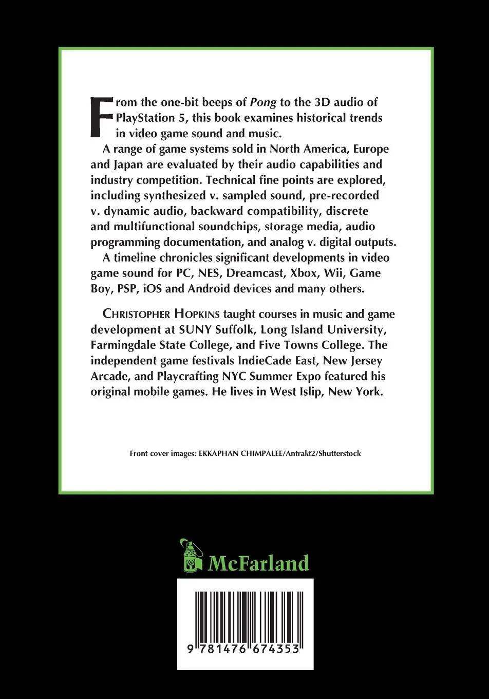 Rückseite: 9781476674353 | Video Game Audio | A History, 1972-2020 | Christopher Hopkins | Buch