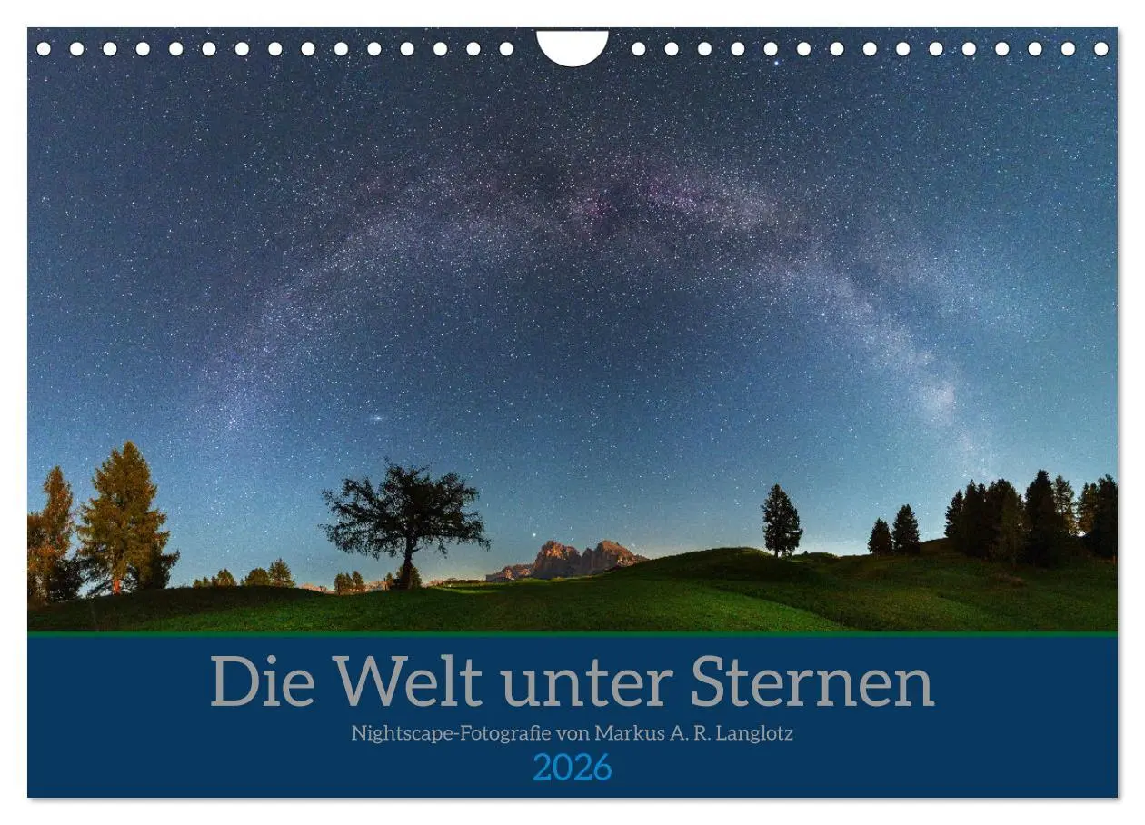 Cover: 9783457354353 | Welt unter Sternen (Wandkalender 2026 DIN A4 quer), CALVENDO...