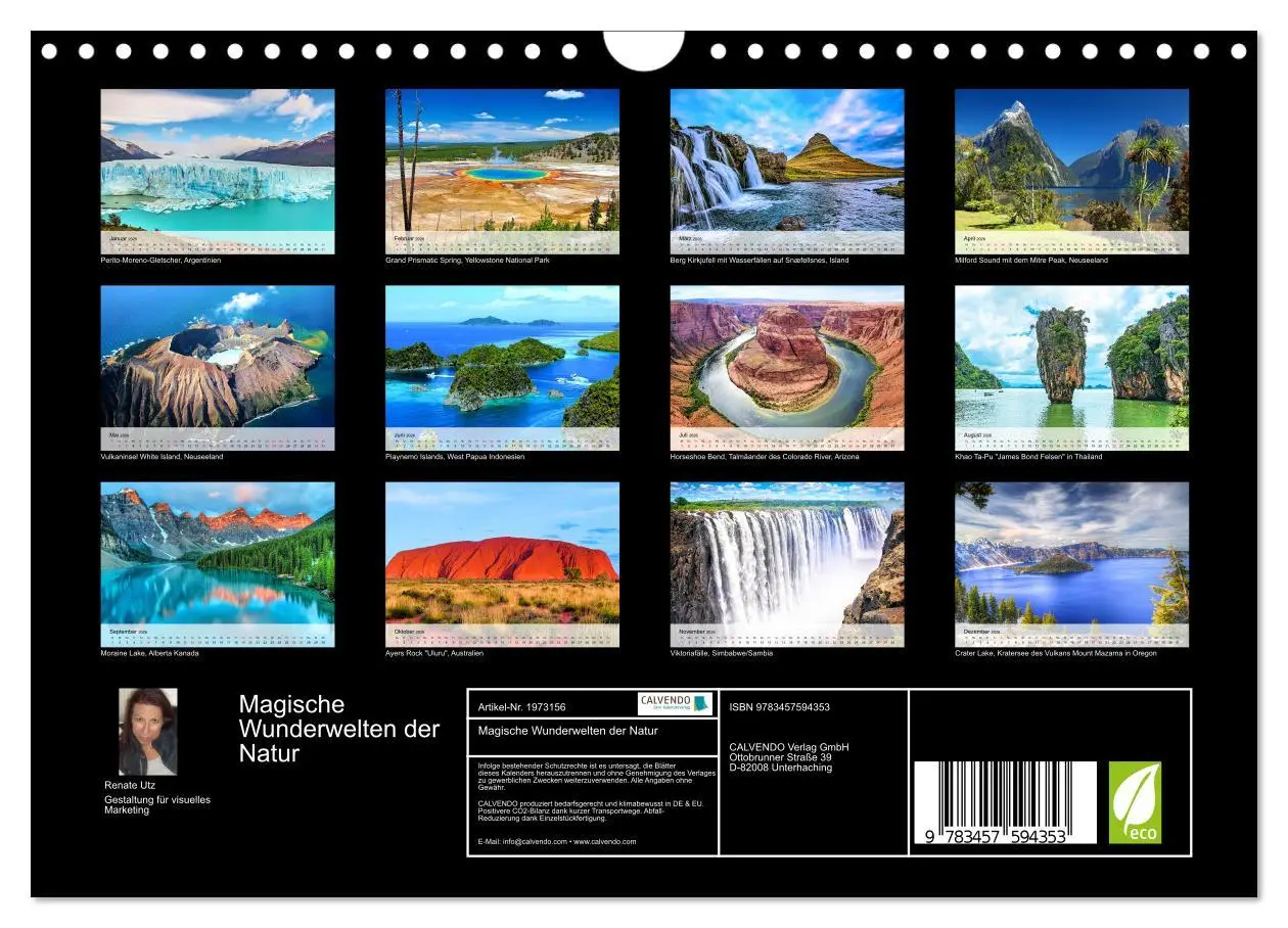 Bild: 9783457594353 | Magische Wunderwelten der Natur (Wandkalender 2026 DIN A4 quer),...