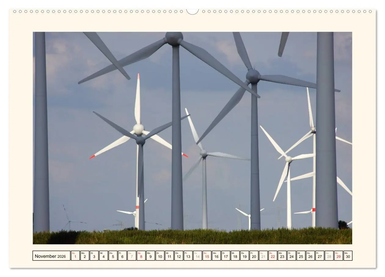 Bild: 9783516134353 | Windkraft in der Landschaft Ostfrieslands (Wandkalender 2026 DIN A2...