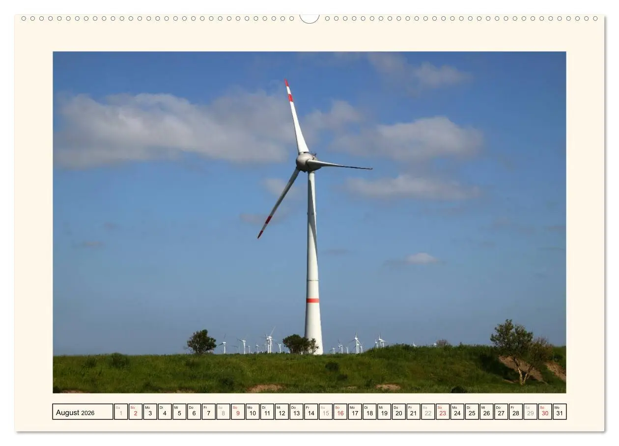 Bild: 9783516134353 | Windkraft in der Landschaft Ostfrieslands (Wandkalender 2026 DIN A2...