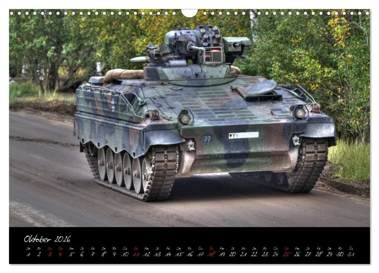 Bild: 9783516204353 | Schützenpanzer Marder (Wandkalender 2026 DIN A3 quer), CALVENDO...