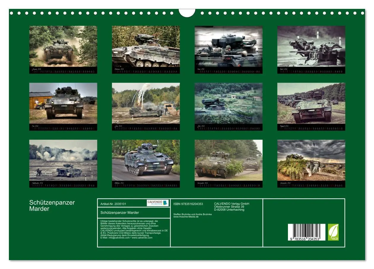 Bild: 9783516204353 | Schützenpanzer Marder (Wandkalender 2026 DIN A3 quer), CALVENDO...