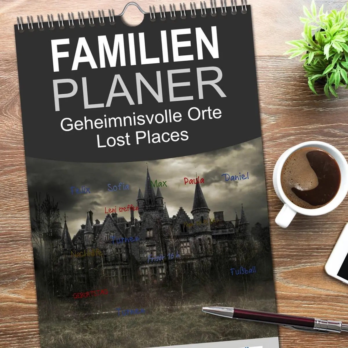 Bild: 9783516514353 | Familienplaner 2026 - Geheimnisvolle Orte - Lost Places mit 5...