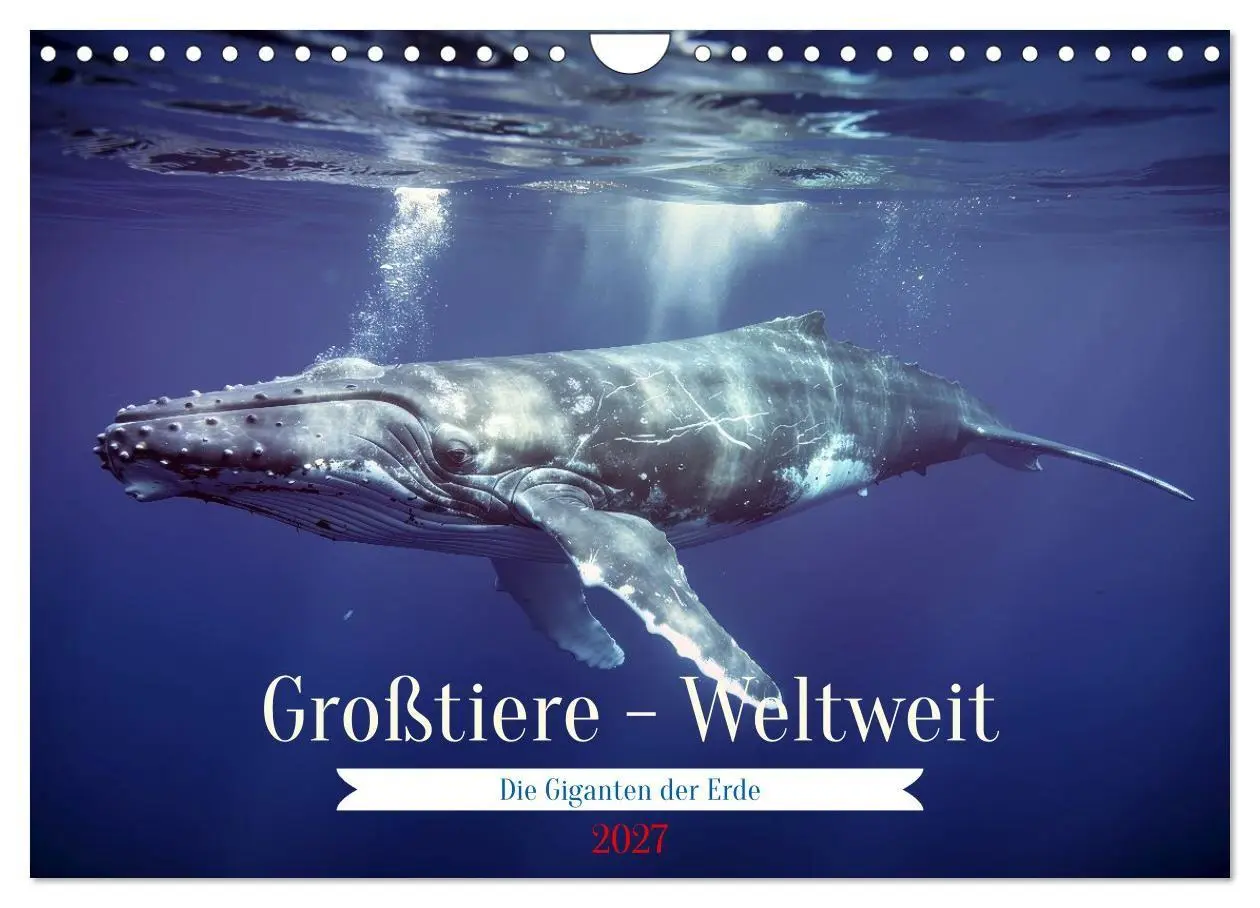 Cover: 9783516824353 | Großtiere - Weltweit (Wandkalender 2027 DIN A4 quer), CALVENDO...
