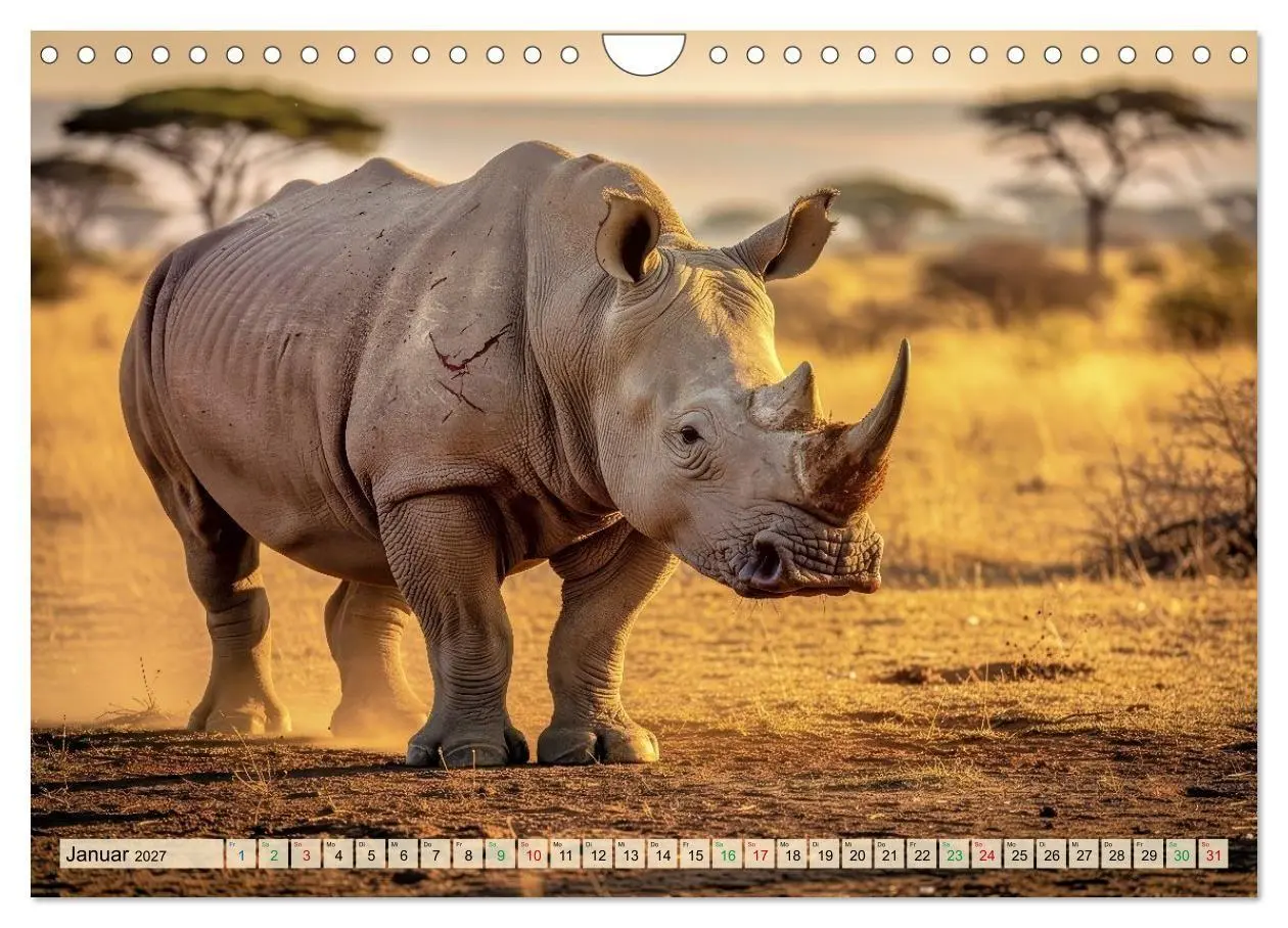 Bild: 9783516824353 | Großtiere - Weltweit (Wandkalender 2027 DIN A4 quer), CALVENDO...