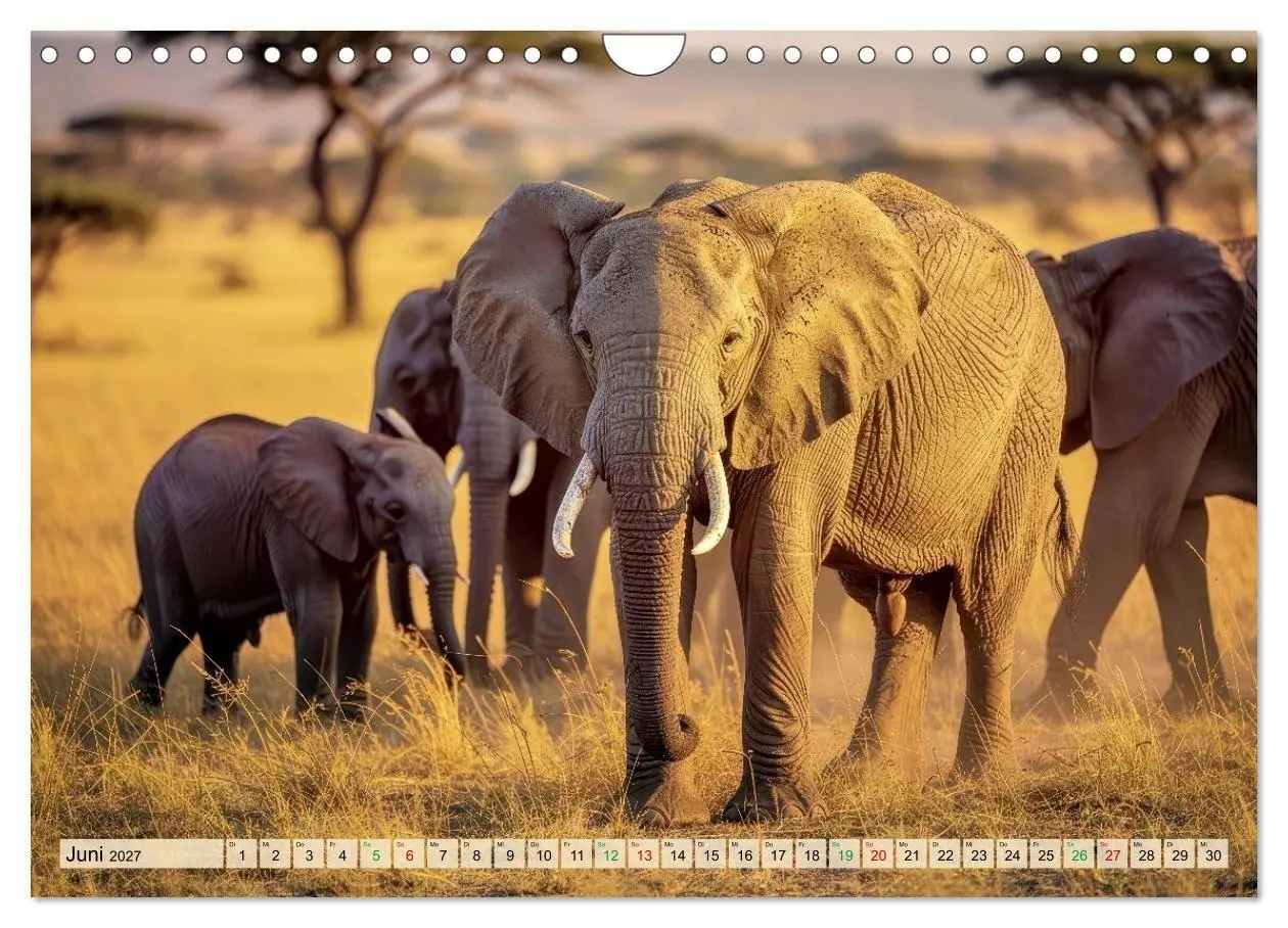 Bild: 9783516824353 | Großtiere - Weltweit (Wandkalender 2027 DIN A4 quer), CALVENDO...