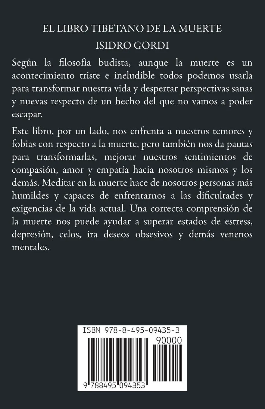 Rückseite: 9788495094353 | El Libro tibetano de la muerte | Isidro Gordi | Taschenbuch | Spanisch
