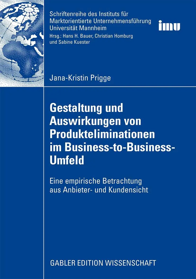 Cover: 9783834914453 | Gestaltung und Auswirkungen von Produkteliminationen im...