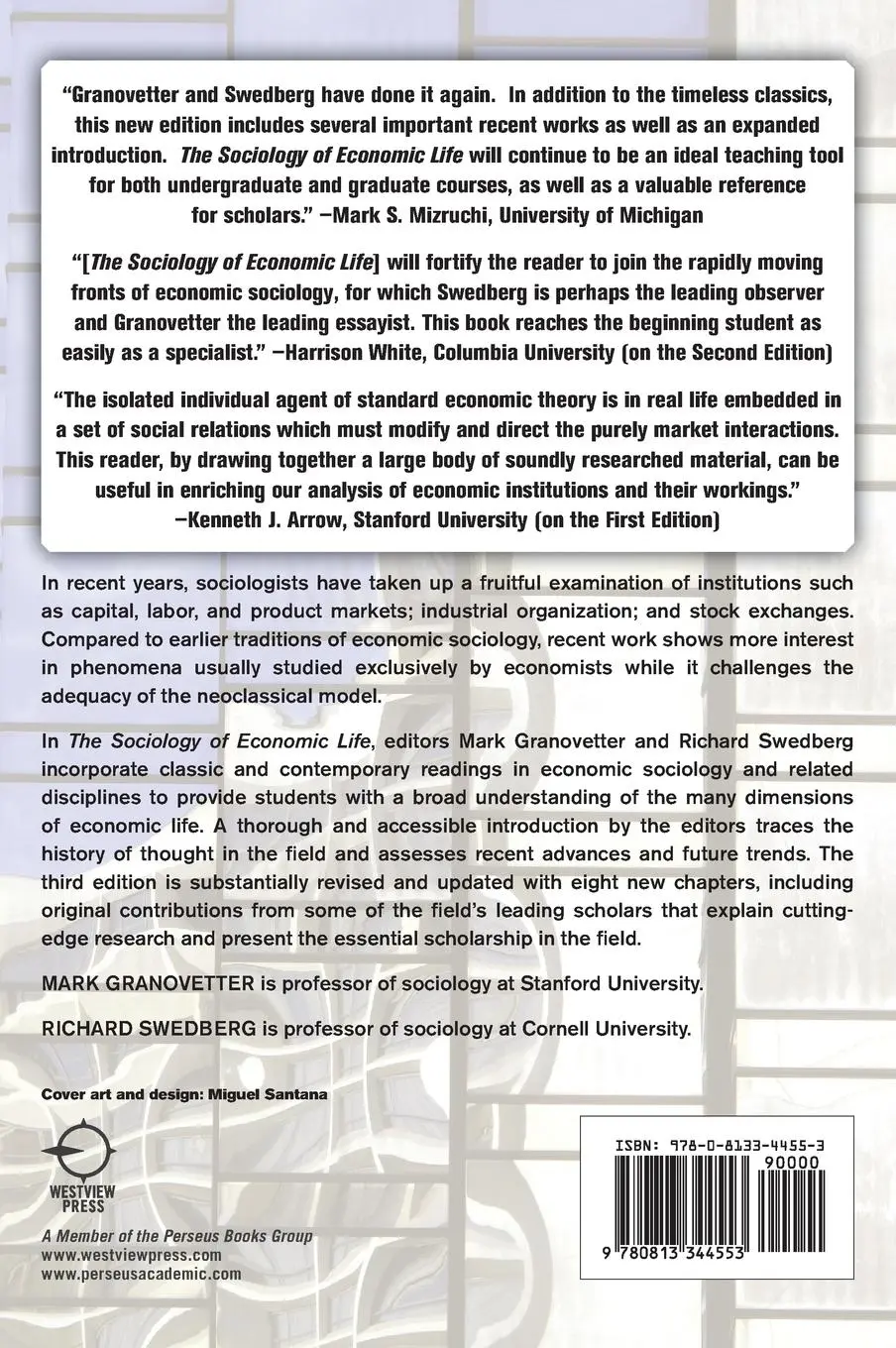 Rückseite: 9780813344553 | The Sociology of Economic Life | Mark Granovetter (u. a.) | Buch