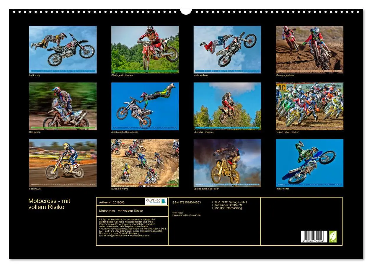 Bild: 9783516044553 | Motocross - mit vollem Risiko (Wandkalender 2026 DIN A2 quer),...