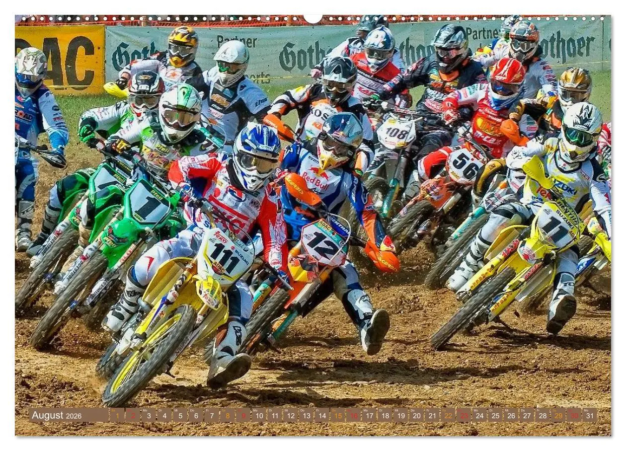 Bild: 9783516044553 | Motocross - mit vollem Risiko (Wandkalender 2026 DIN A2 quer),...