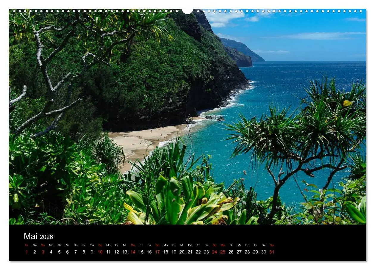 Bild: 9783516114553 | Hawaii - Kauai (Wandkalender 2026 DIN A2 quer), CALVENDO...