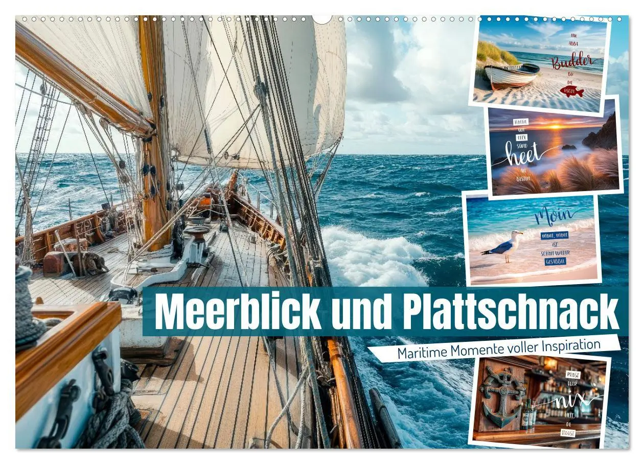 Cover: 9783516594553 | Meerblick und Plattschnack (Wandkalender 2026 DIN A2 quer),...