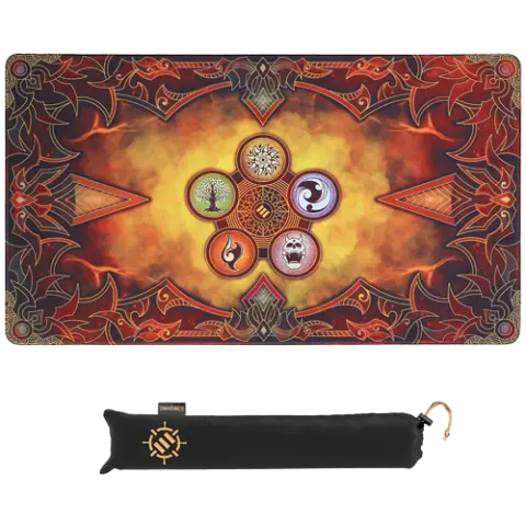 Cover: 637836614653 | ENHANCE TABLETOP Card Game Playmat Orange | ENHANCE Gaming