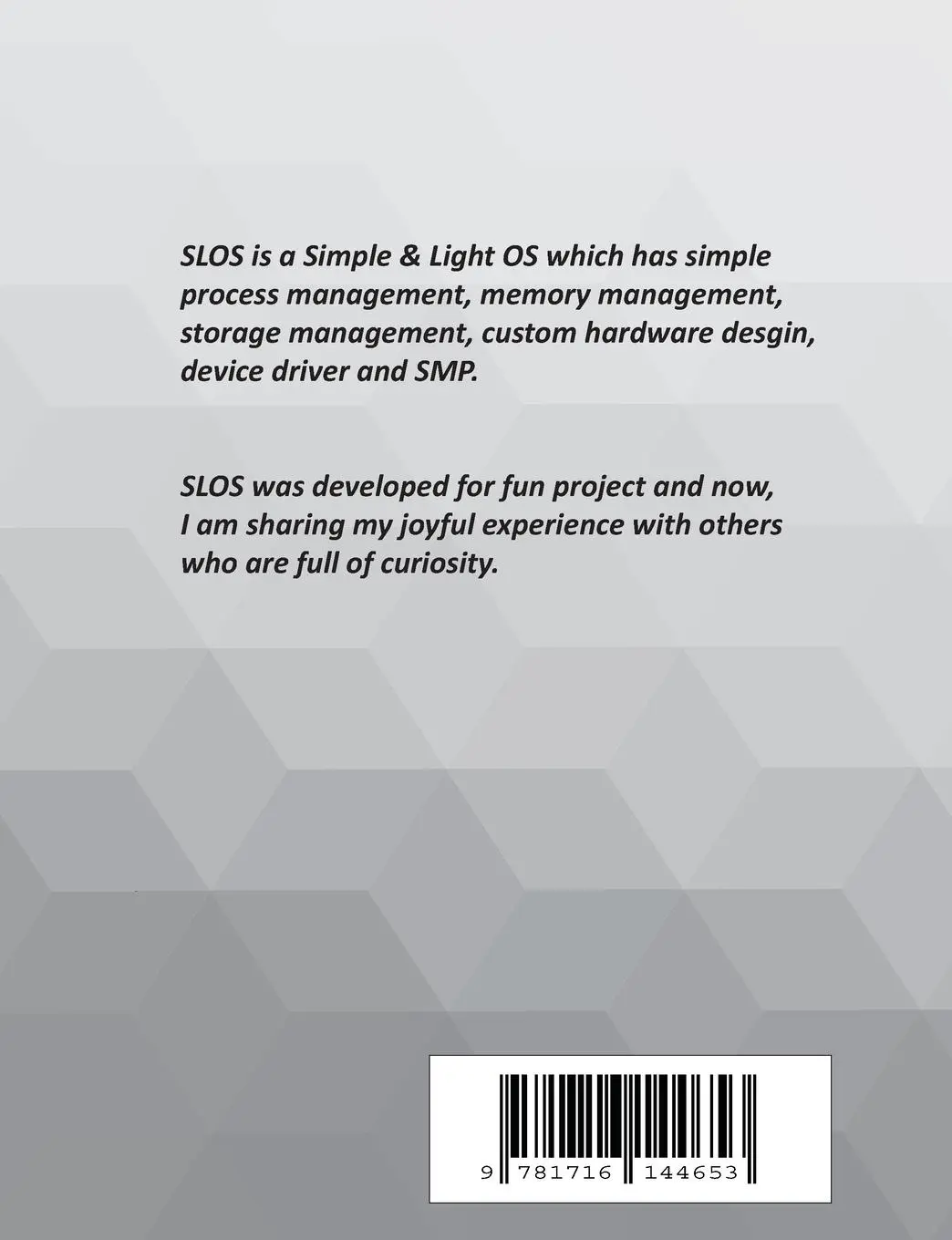 Rückseite: 9781716144653 | A Little Book on Custom OS Development from Scratch | Kwangdo Yi