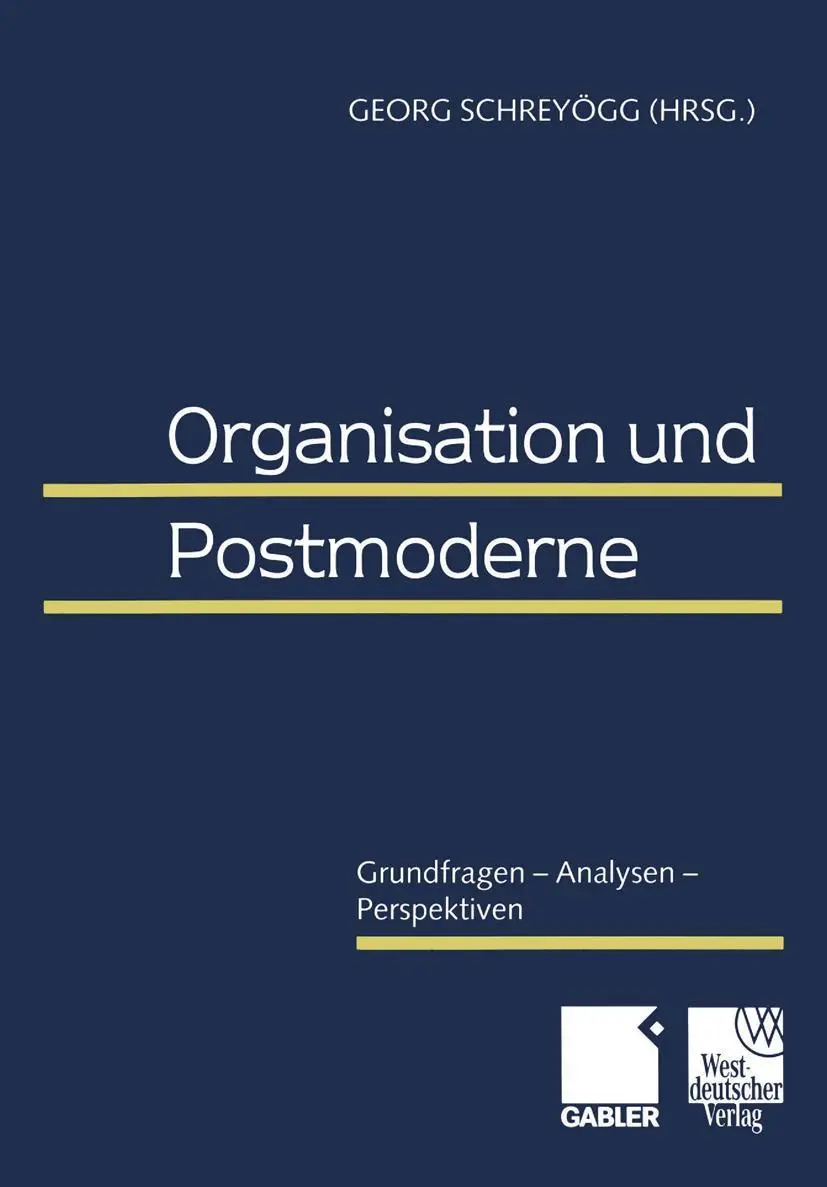 Cover: 9783409114653 | Organisation und Postmoderne | Grundfragen - Analysen - Perspektiven