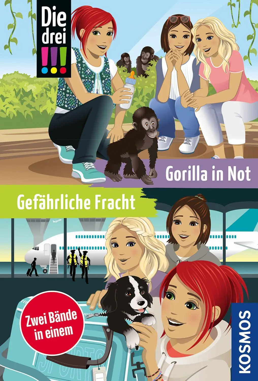Cover: 9783440184653 | Die drei !!!, Gefährliche Fracht / Gorilla in Not (Doppelband) | Buch